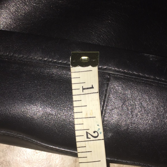 Gucci Vintage Black Leather Bag with altered strap Silver HorseBit Zip T… - Picture 6 of 14